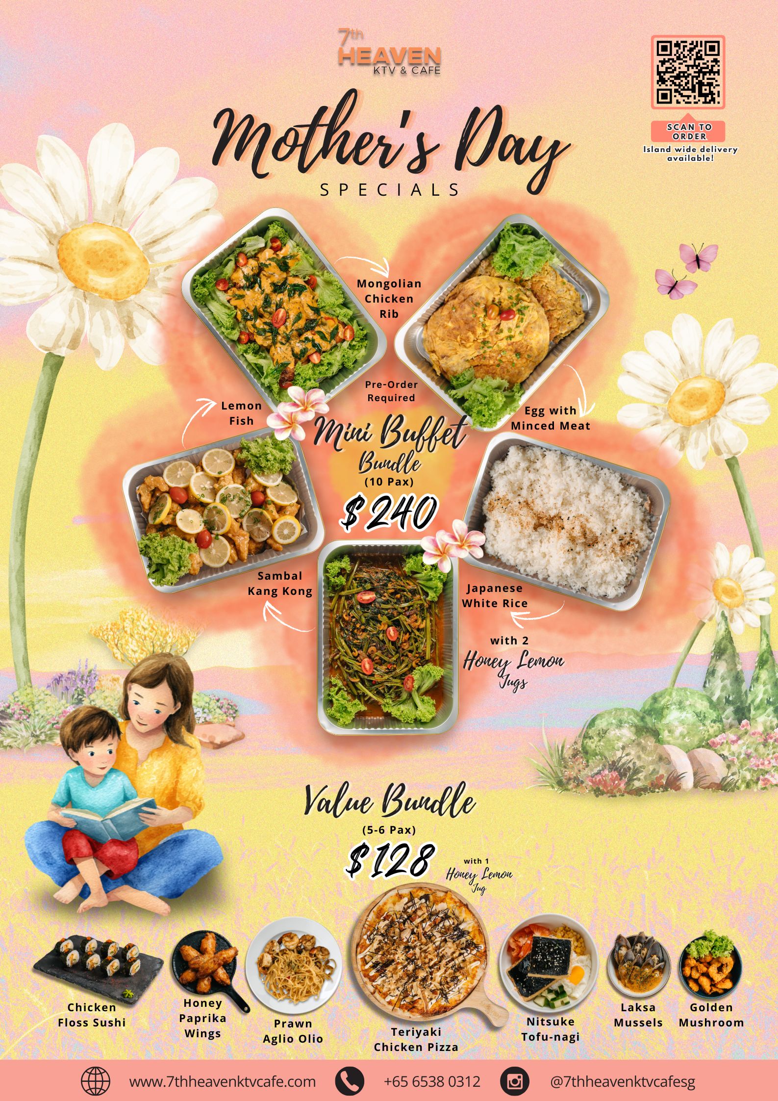Mother's Day 2026 _7th Heaven_ MenuPosterNewsletter